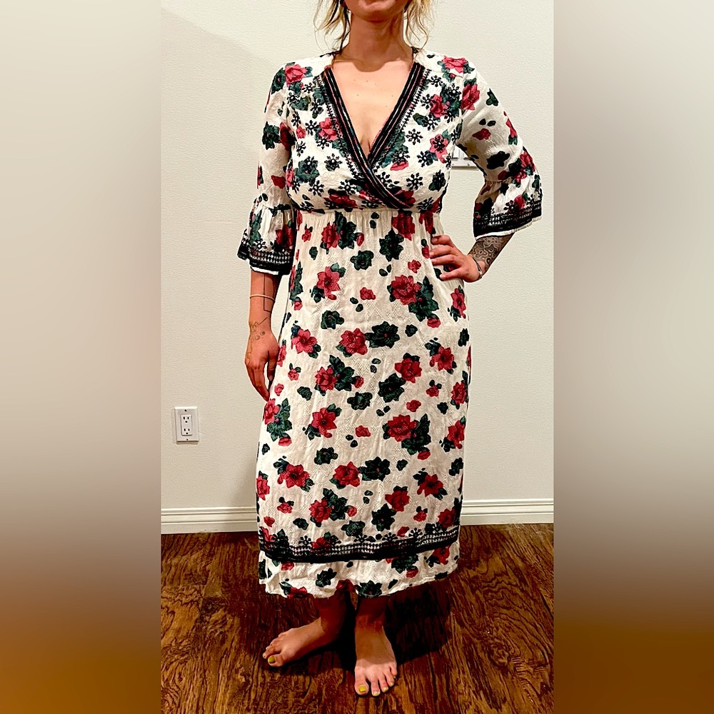Free People Floral Maxi Dress